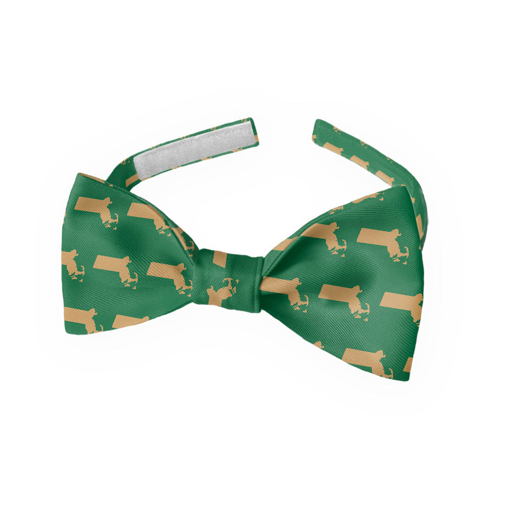 Massachusetts State Outline Bow Tie - Kids Pre-Tied 9.5-12.5" -  - Knotty Tie Co.