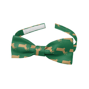 Massachusetts State Outline Bow Tie - Baby Pre-Tied 9.5-12.5" -  - Knotty Tie Co.