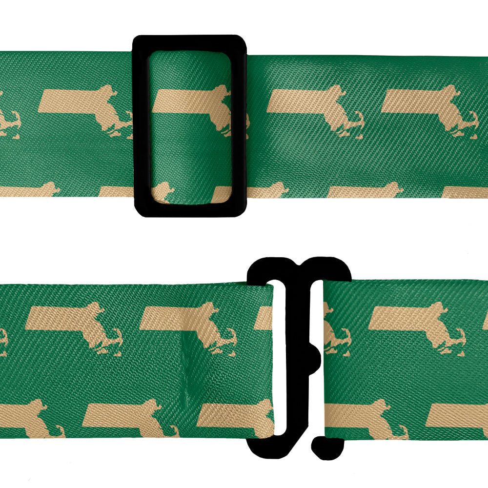 Massachusetts State Outline Bow Tie - Bow Tie Hardware - Knotty Tie Co.
