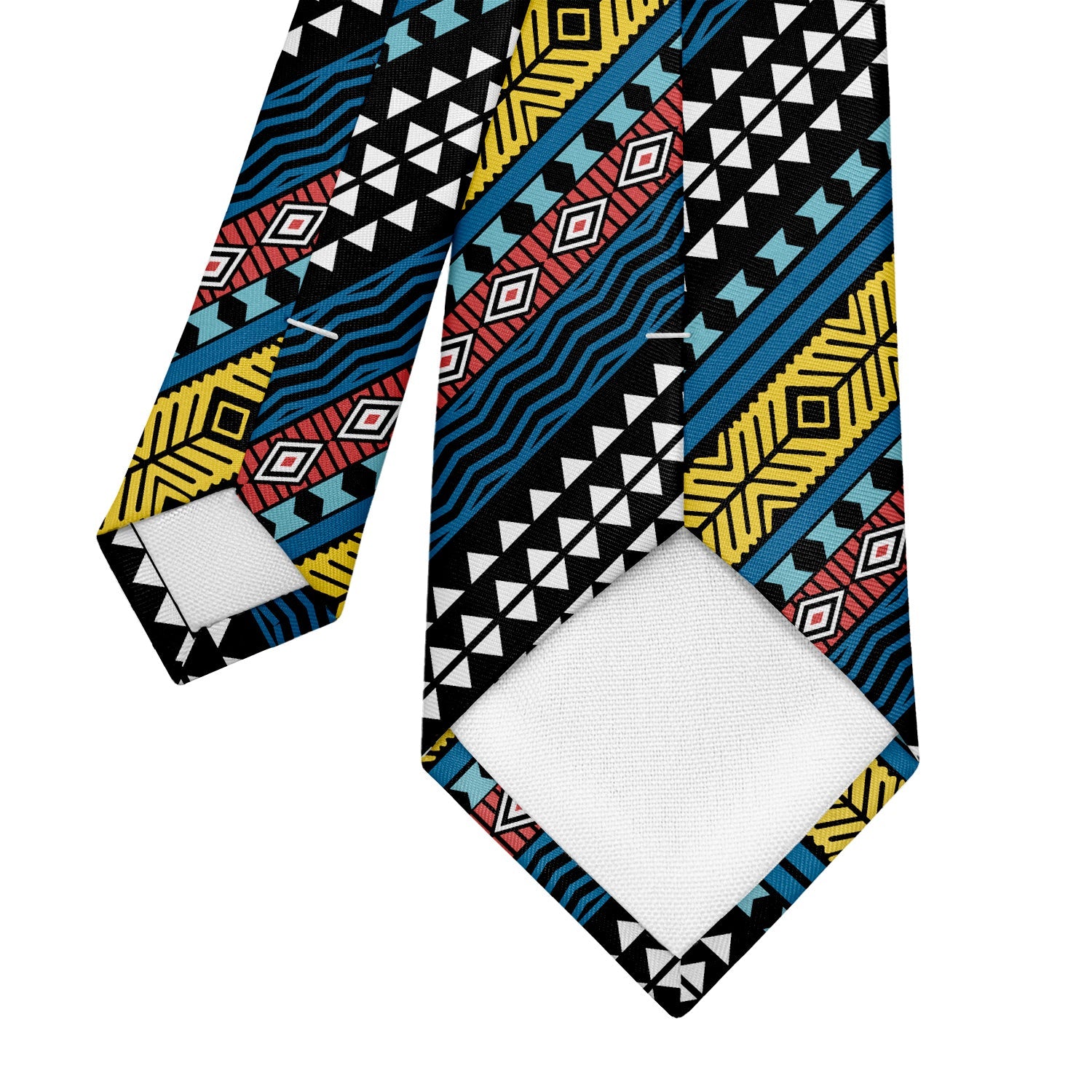 Mawmbe Geo Necktie - Tipping - Knotty Tie Co.