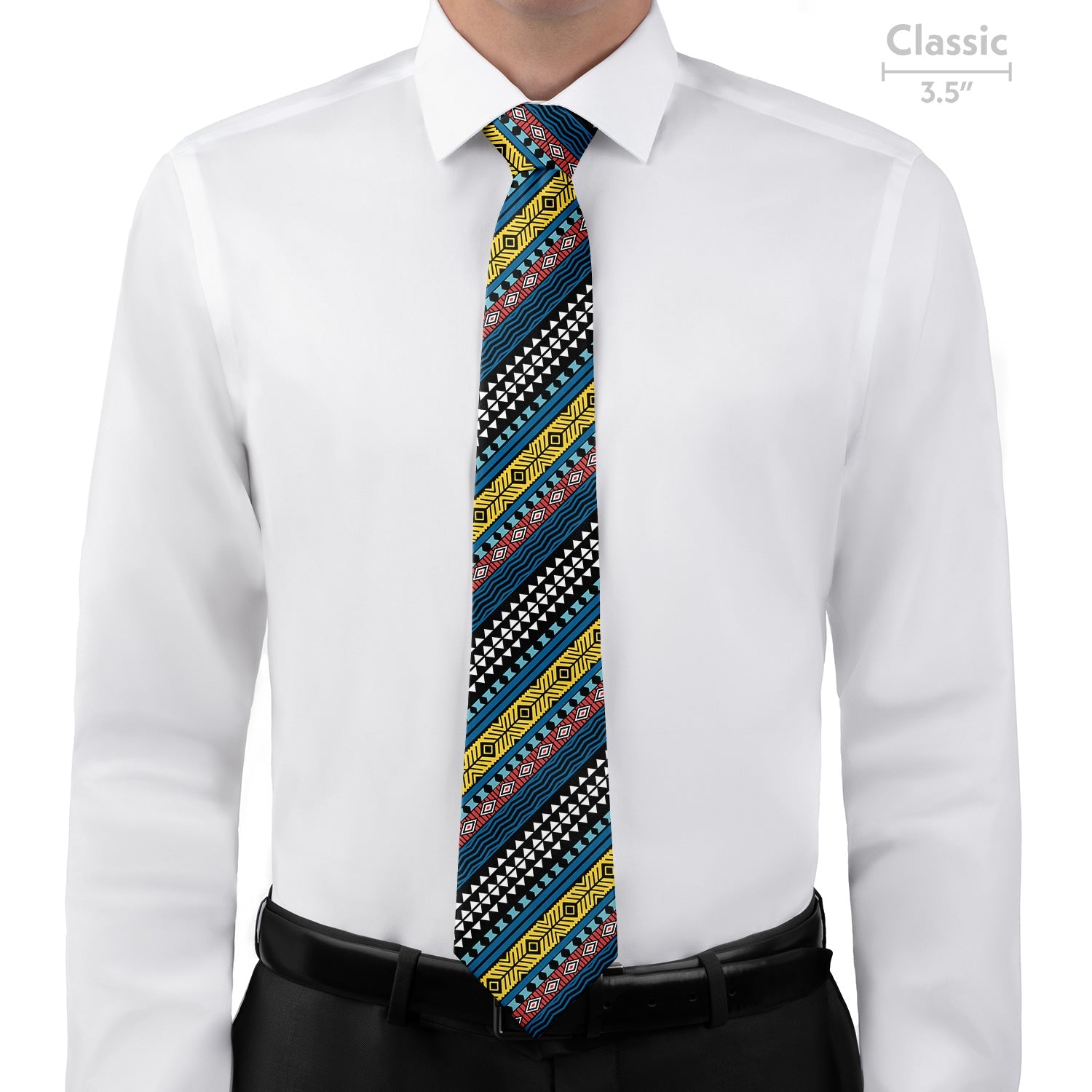 Mawmbe Geo Necktie - Classic - Knotty Tie Co.