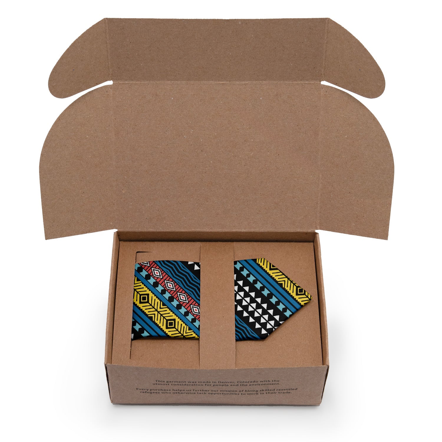 Mawmbe Geo Necktie - Packaging - Knotty Tie Co.