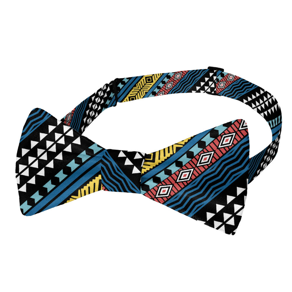 Gorilla Self Bow Tie, Animal Print Self-Tied Bowtie, Untied Bow Ties -  Gorilla Self Bow Tie Navy Blue 100% Microfiber