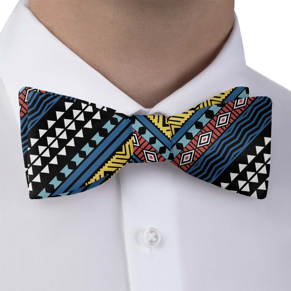 Mawmbe Geo Bow Tie - Self Tie Bow Tie - Knotty Tie Co.