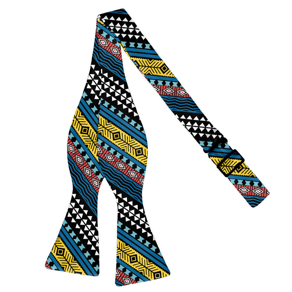 Mawmbe Geo Bow Tie - Self Tie Flat - Knotty Tie Co.