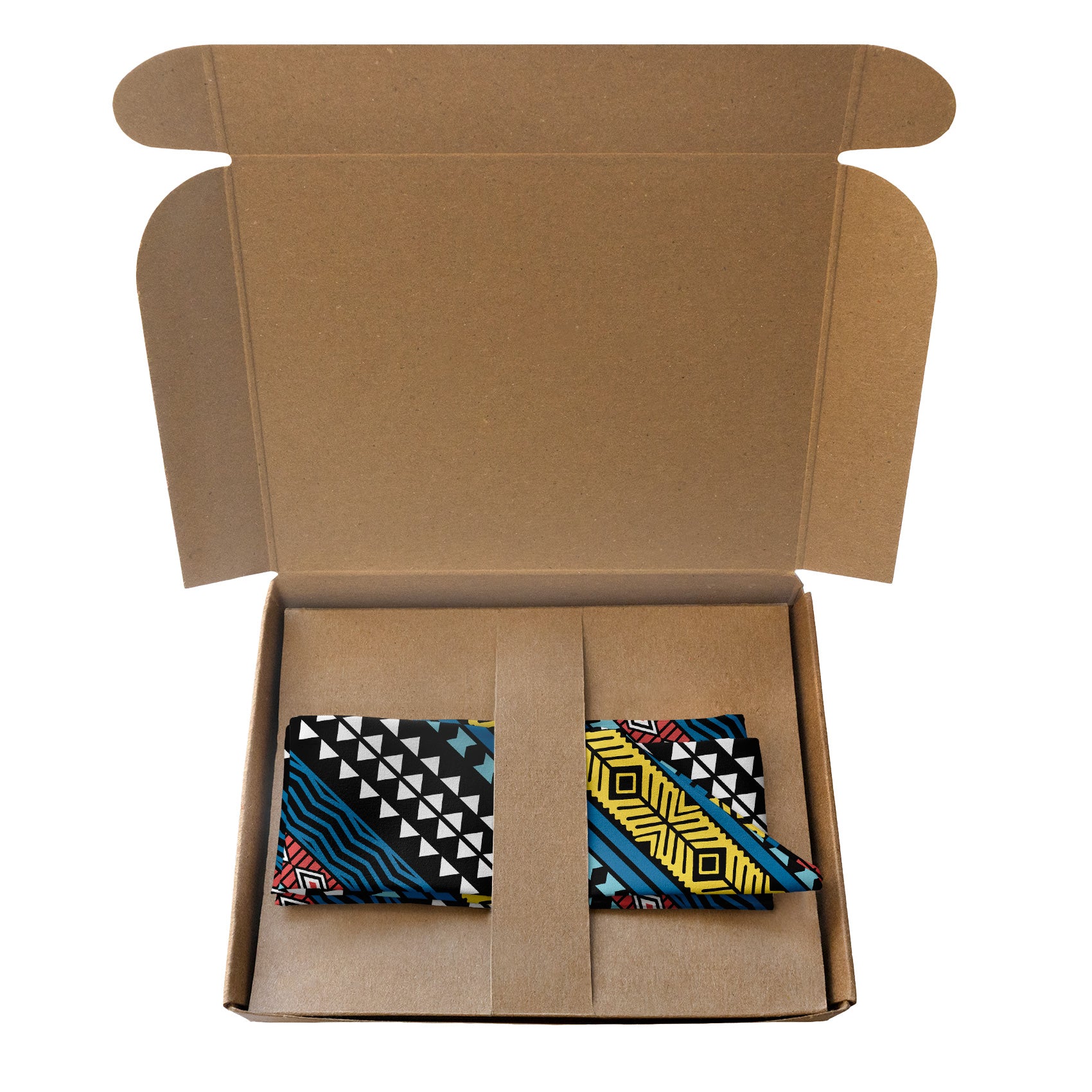Mawmbe Geo Hair Scarf - Packaging - Knotty Tie Co.