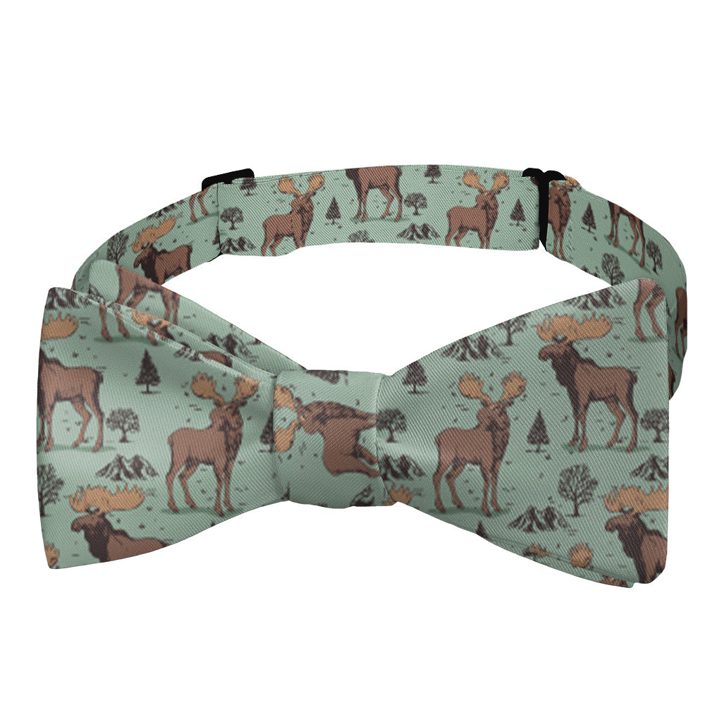 Meadow Moose Bow Tie - Self Tie Bow Tie - Knotty Tie Co.
