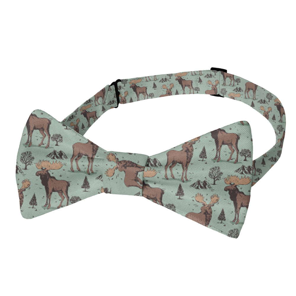 Meadow Moose Bow Tie - Pre-Tied Bow Tie - Knotty Tie Co.