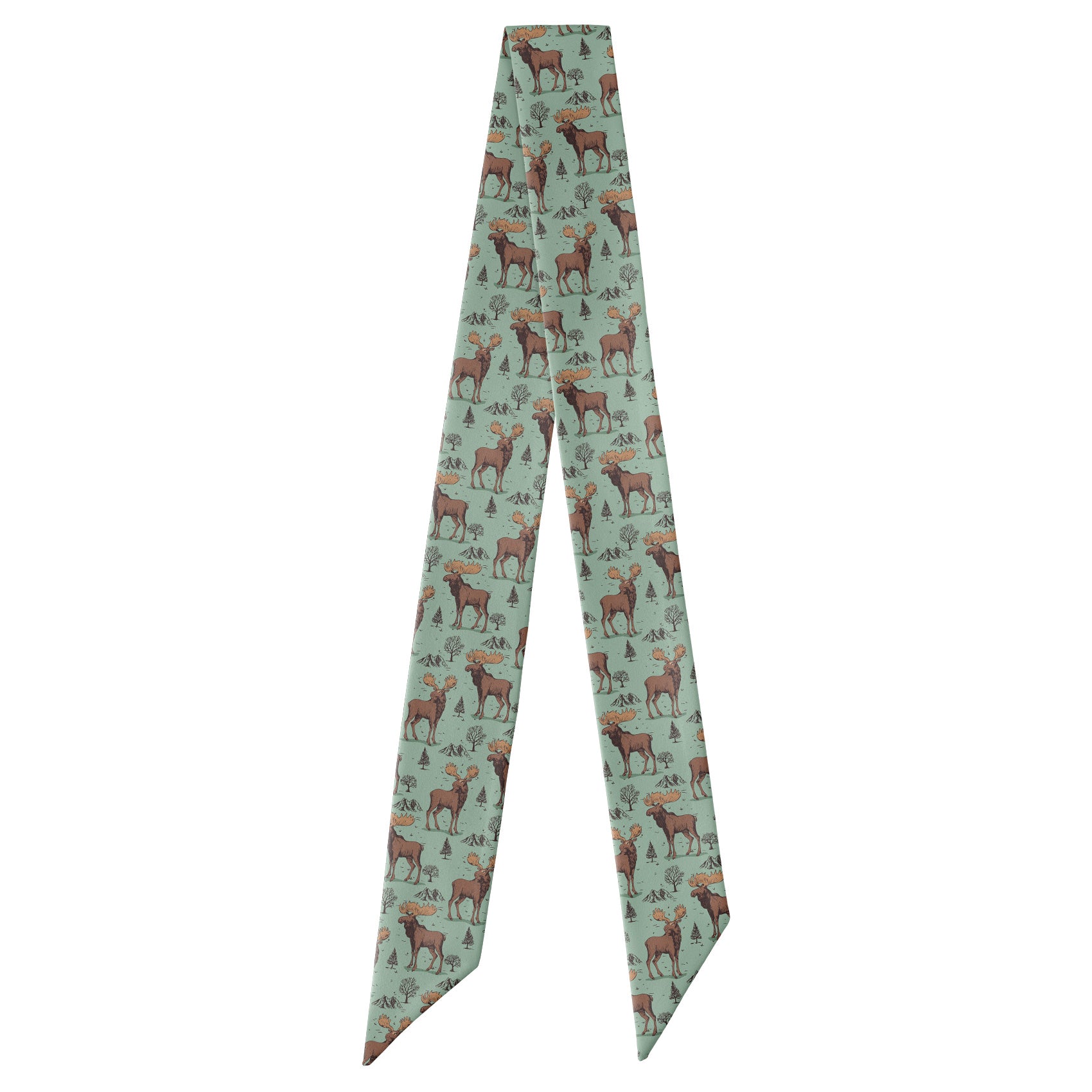 Meadow Moose Hair Scarf - Full View of Hair Scarf - Knotty Tie Co.