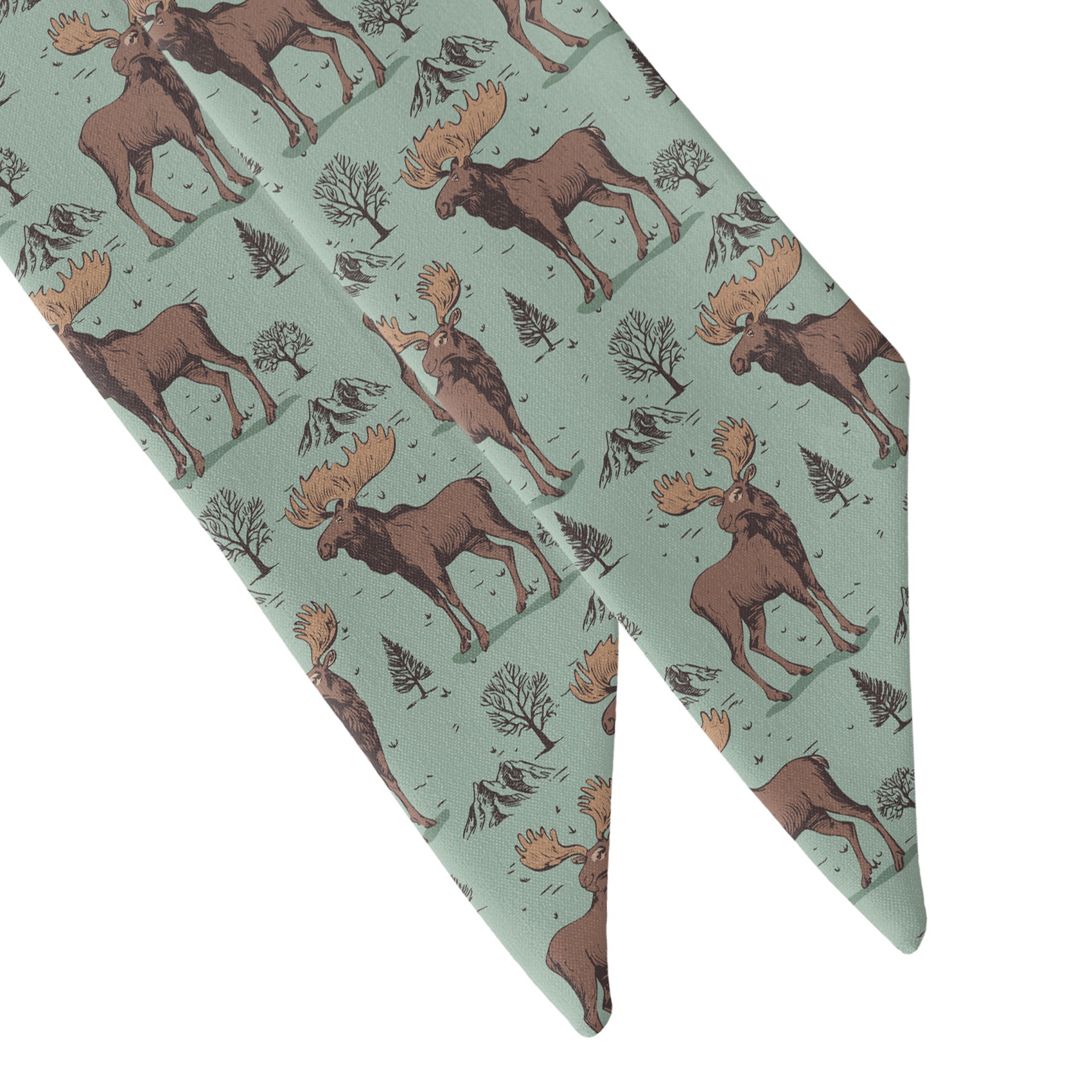 Meadow Moose Hair Scarf - Scarf Tapered Ends - Knotty Tie Co.