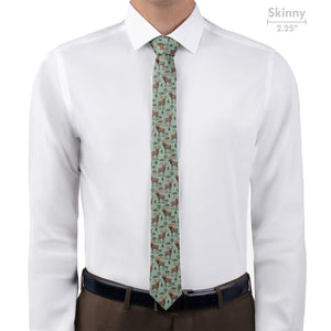 Meadow Moose Necktie - Skinny - Knotty Tie Co.