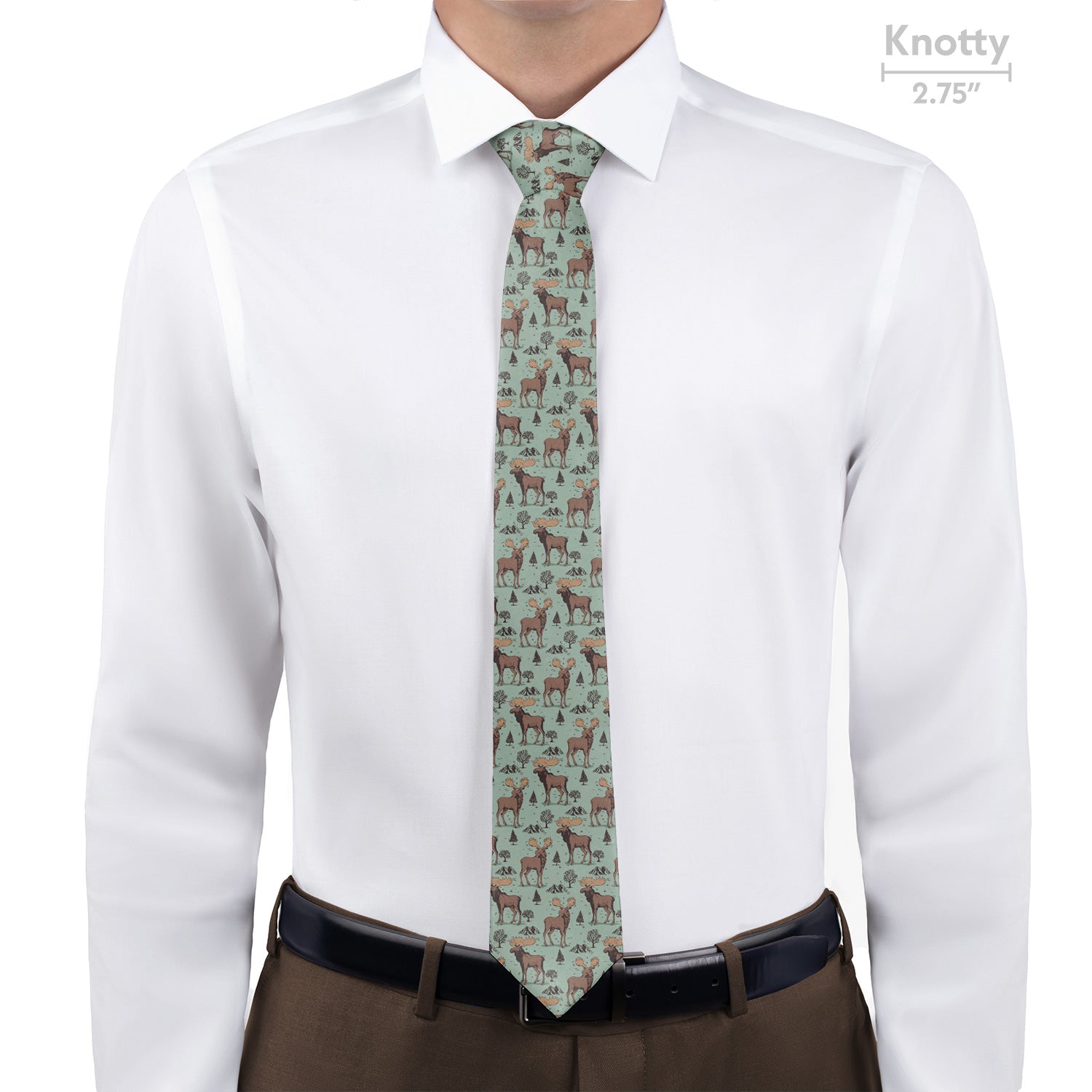 Meadow Moose Necktie - Knotty - Knotty Tie Co.