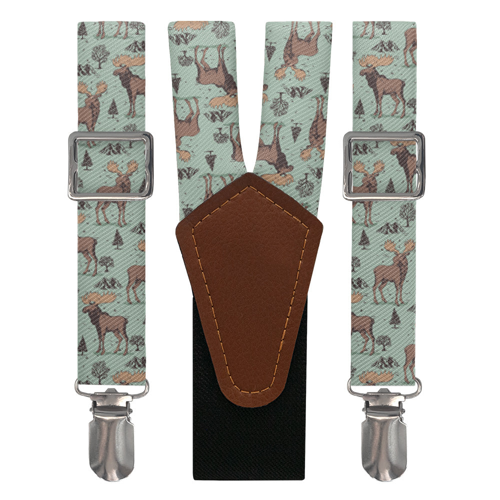 Meadow Moose Suspenders - Main View - Knotty Tie Co.