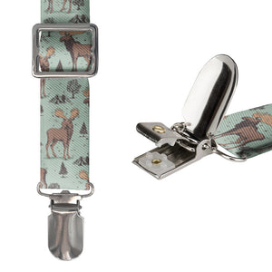 Meadow Moose Suspenders - Hardware and Strap - Knotty Tie Co.