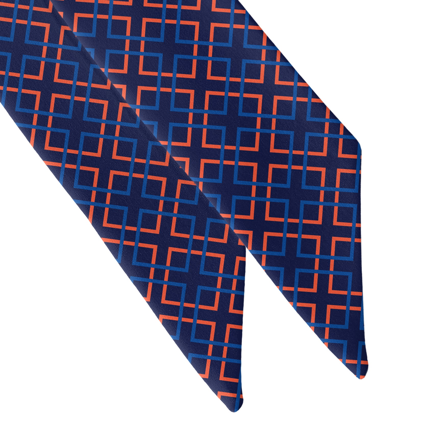 Mesa Geometric Hair Scarf - Scarf Tapered Ends - Knotty Tie Co.