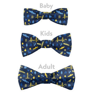 Michigan State Heritage Bow Tie - Bow Sizes - Knotty Tie Co.