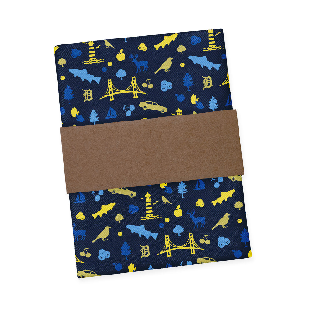 Michigan State Heritage Pocket Square - Packaging - Knotty Tie Co.
