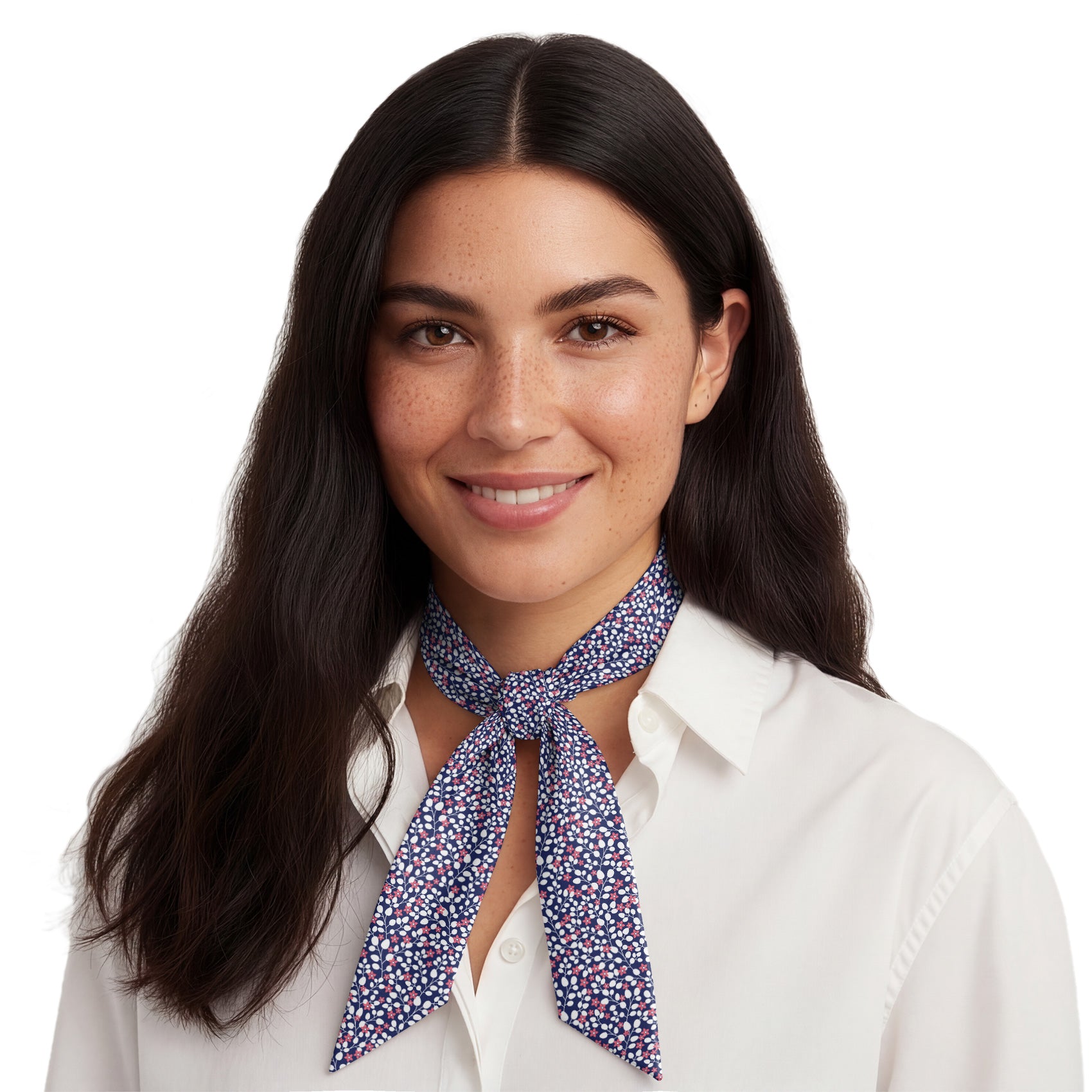 Micro Floral Hair Scarf - Neck Scarves - Knotty Tie Co.
