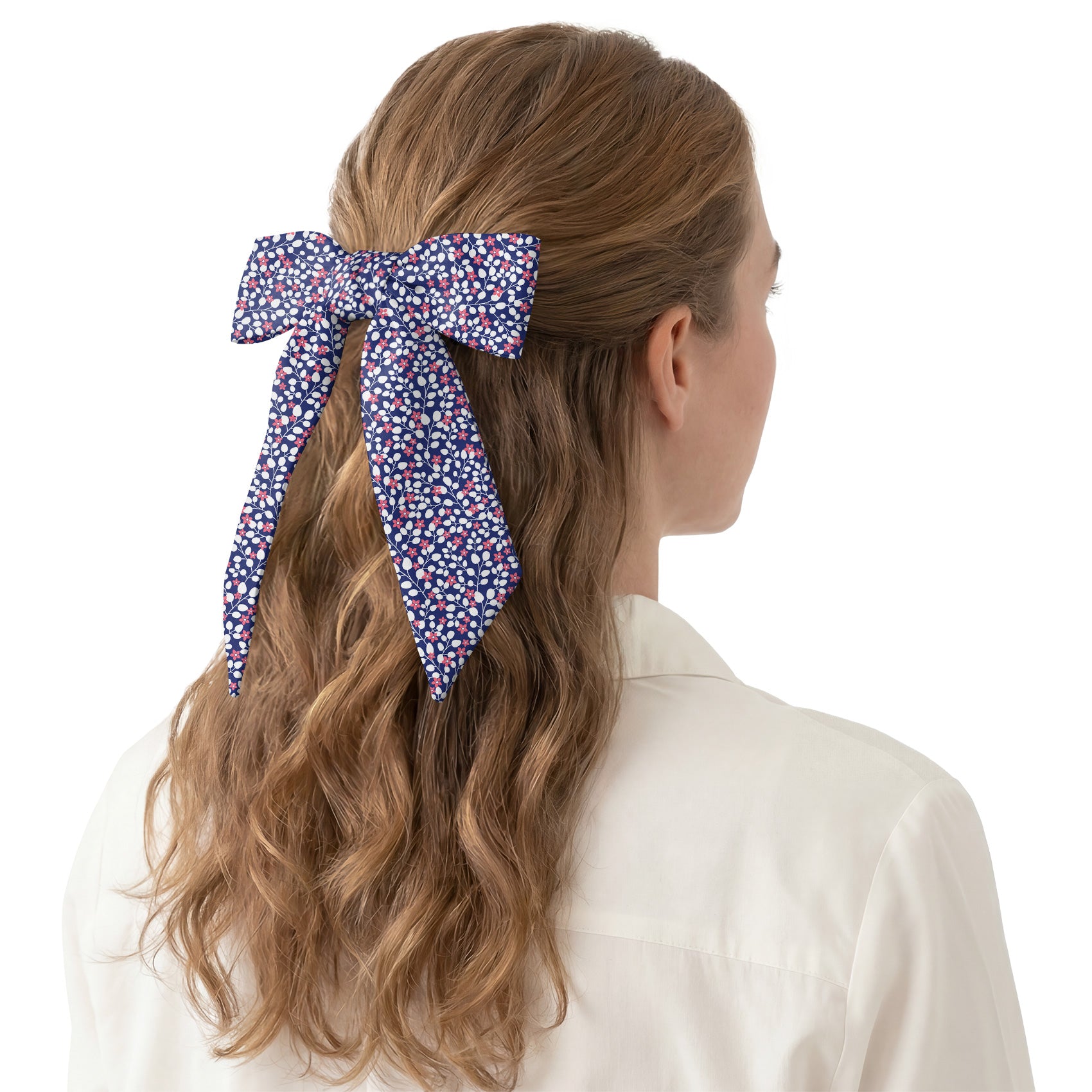 Micro Floral Hair Scarf - Hair Scarf - Knotty Tie Co.
