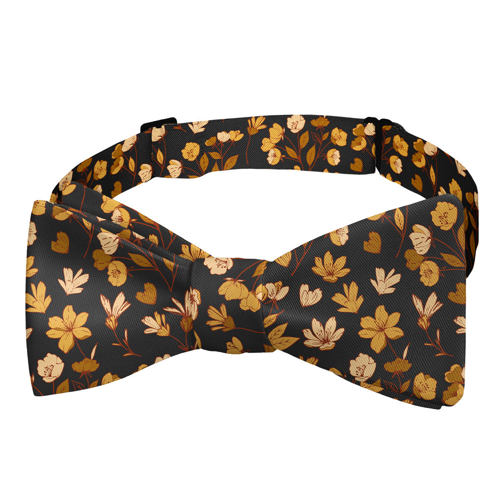 Midnight Floral Bow Tie - Self Tie Bow Tie - Knotty Tie Co.