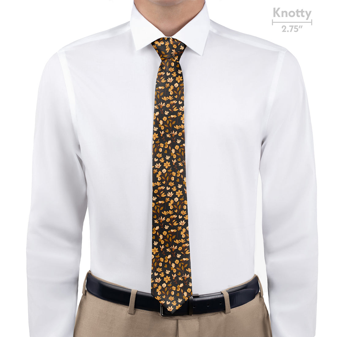 Midnight Floral Necktie - Knotty - Knotty Tie Co.