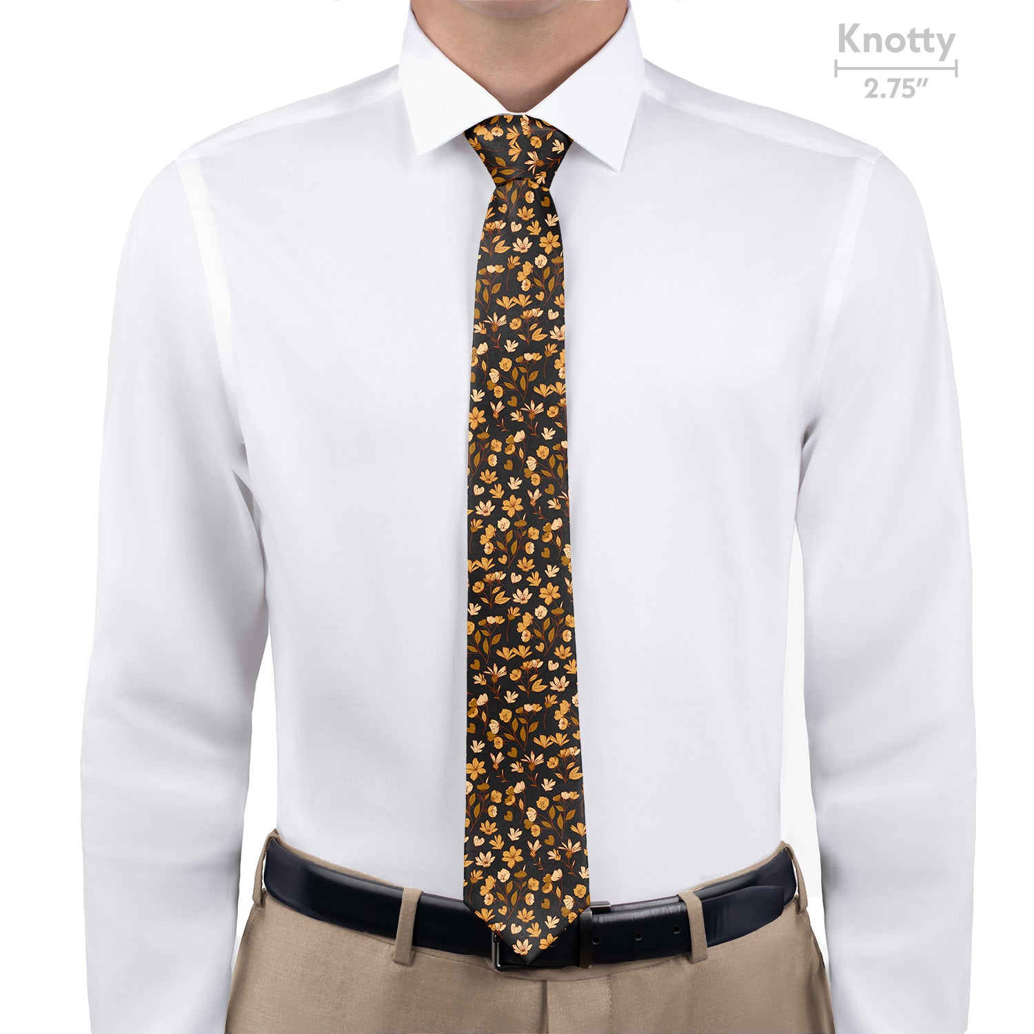 Midnight Floral Necktie - Knotty - Knotty Tie Co.