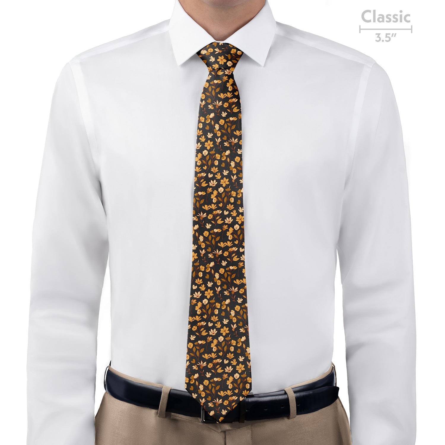 Midnight Floral Necktie - Classic  - Knotty Tie Co.