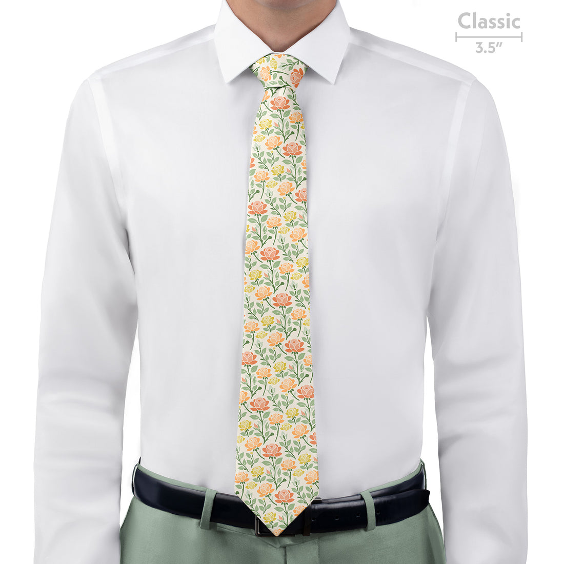 Midsummer Rose Necktie - Classic  - Knotty Tie Co.