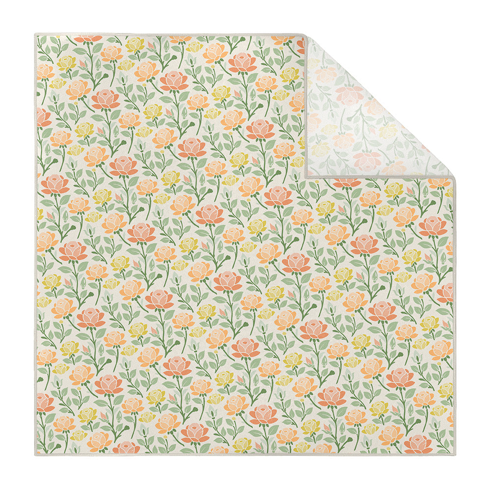 Midsummer Rose Pocket Square - Printed - Knotty Tie Co.