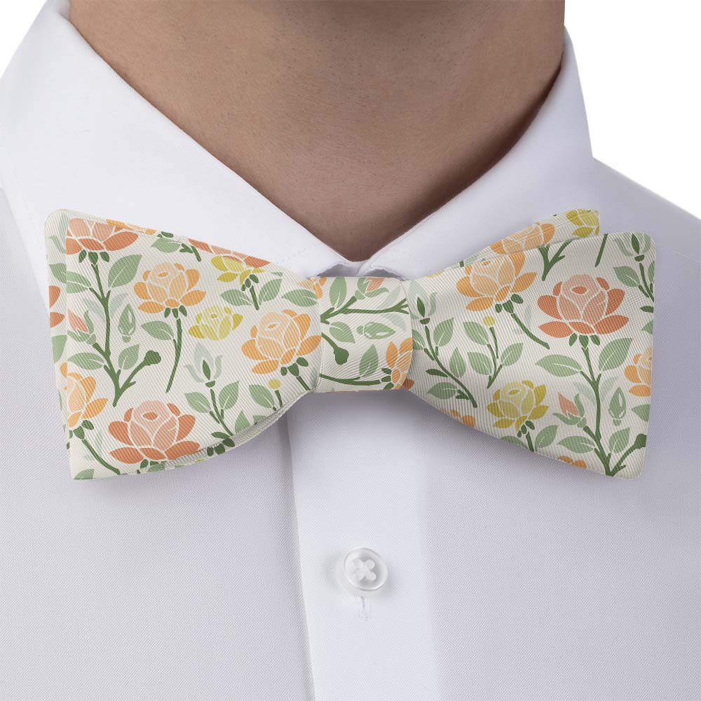Midsummer Rose Bow Tie - Bow Tie with Dress Shirt - Knotty Tie Co.