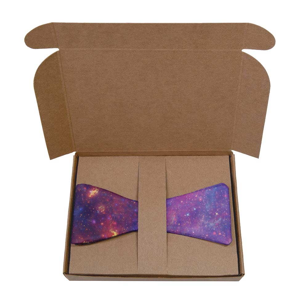 Milky Way Bow Tie- Kraft Gift Box Packaging - Knotty Tie Co.