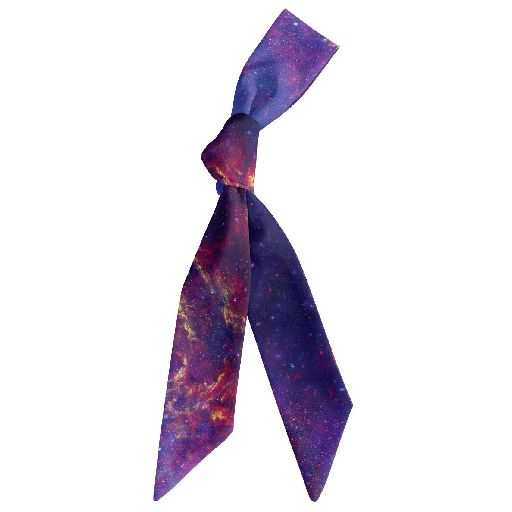 Milky Way Hair Scarf - Scarf Tied Into Knot - Knotty Tie Co.