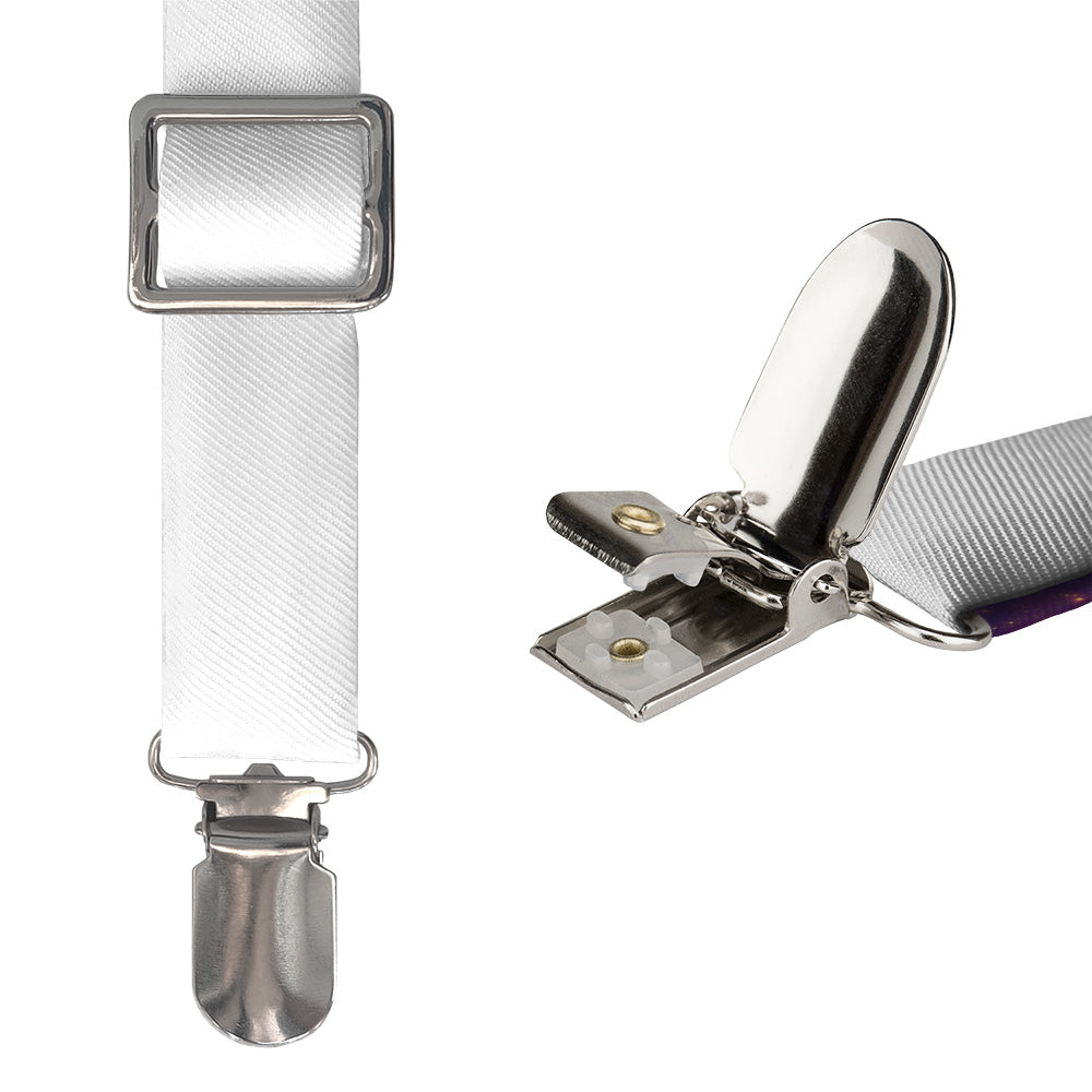 Milky Way Suspenders - Hardware and Strap - Knotty Tie Co.