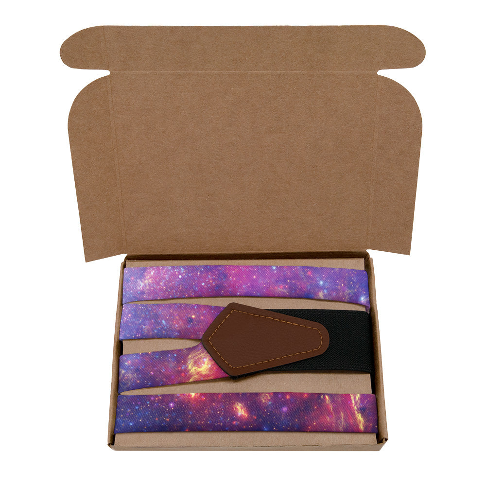 Milky Way Suspenders - Kraft Gift Box Packaging - Knotty Tie Co.