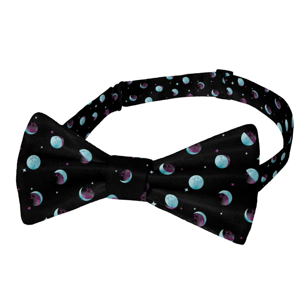 Mini Moons Space Bow Tie - Adult Pre-Tied 12-22" -  - Knotty Tie Co.