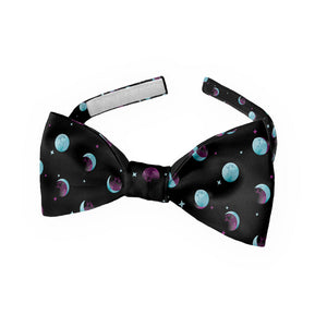 Mini Moons Space Bow Tie - Kids Pre-Tied 9.5-12.5" -  - Knotty Tie Co.