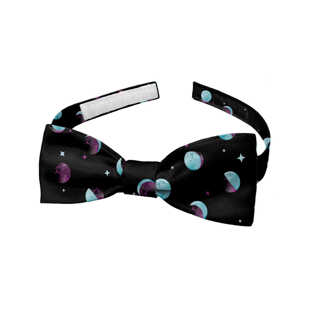 Mini Moons Space Bow Tie - Baby Pre-Tied 9.5-12.5" -  - Knotty Tie Co.
