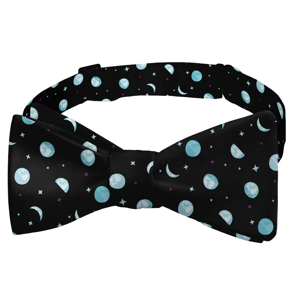 Mini Moons Space Bow Tie - Self Tie Bow Tie - Knotty Tie Co.