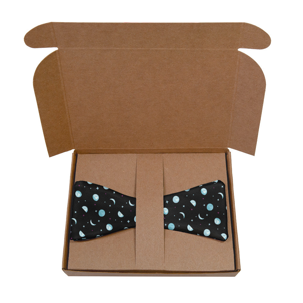 Mini Moons Space Bow Tie- Kraft Gift Box Packaging - Knotty Tie Co.