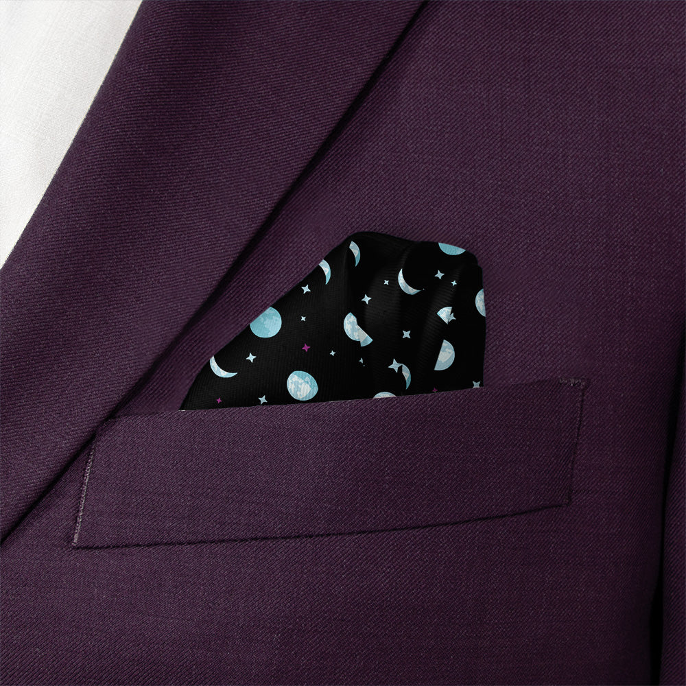 Mini Moons Space Pocket Square