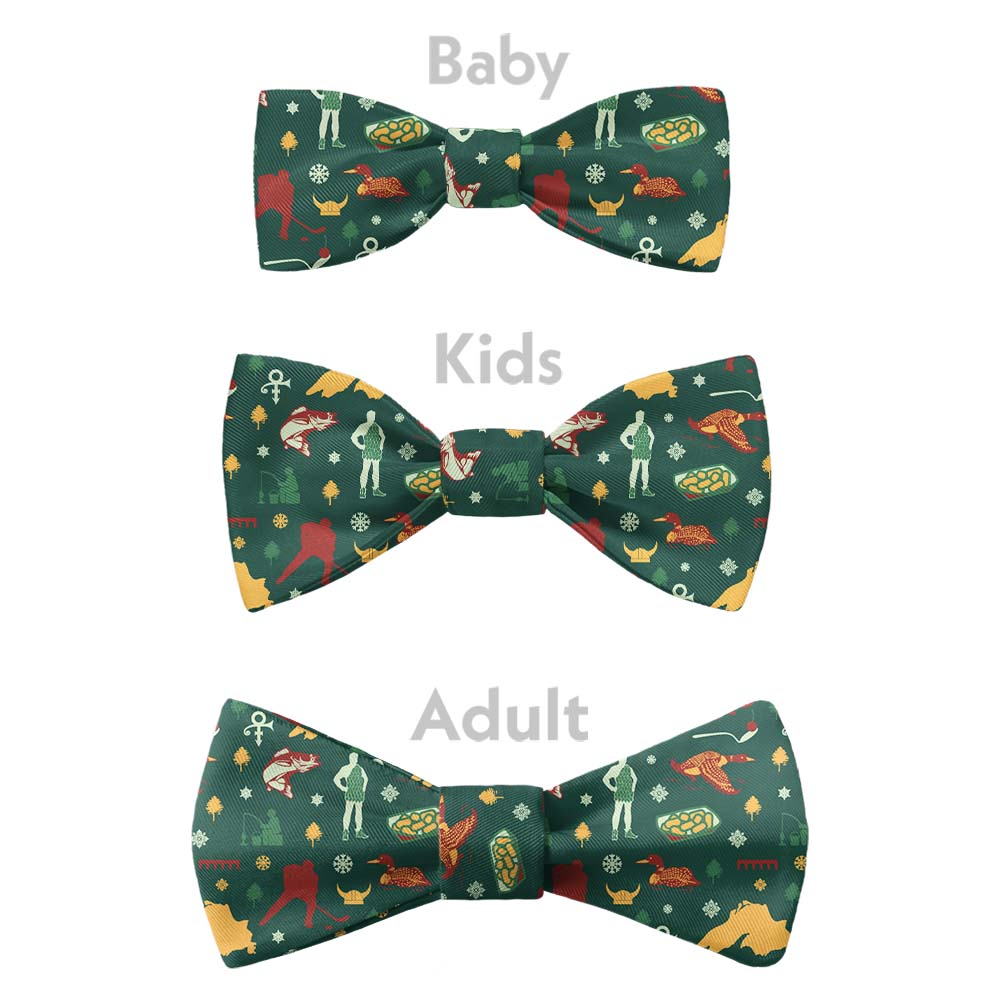 Minnesota State Heritage Bow Tie - Bow Sizes - Knotty Tie Co.