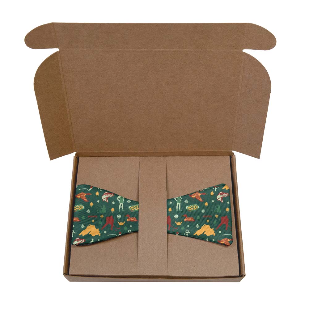Minnesota State Heritage Bow Tie- Kraft Gift Box Packaging - Knotty Tie Co.