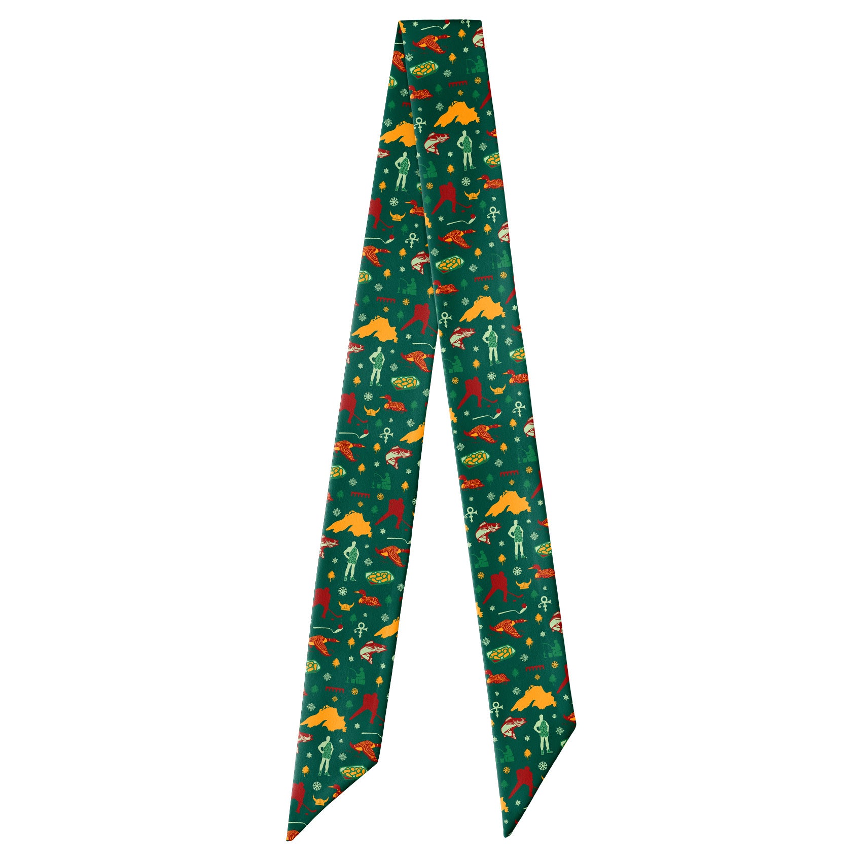 Minnesota State Heritage Hair Scarf - Full View of Hair Scarf - Knotty Tie Co.