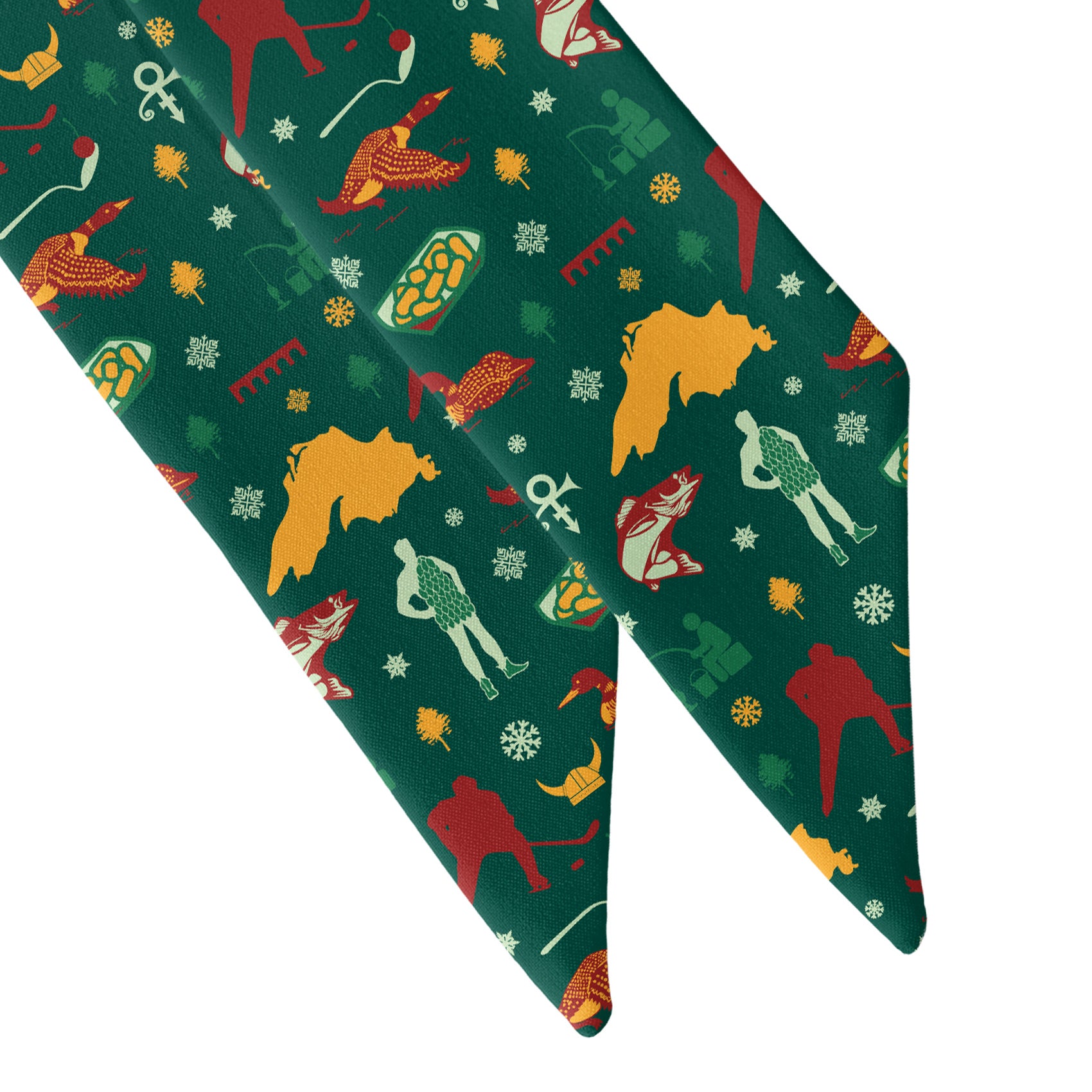 Minnesota State Heritage Hair Scarf - Scarf Tapered Ends - Knotty Tie Co.