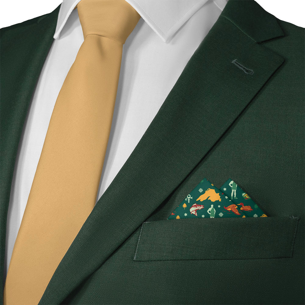 Minnesota State Heritage Pocket Square - Matching Necktie- Knotty Tie Co.