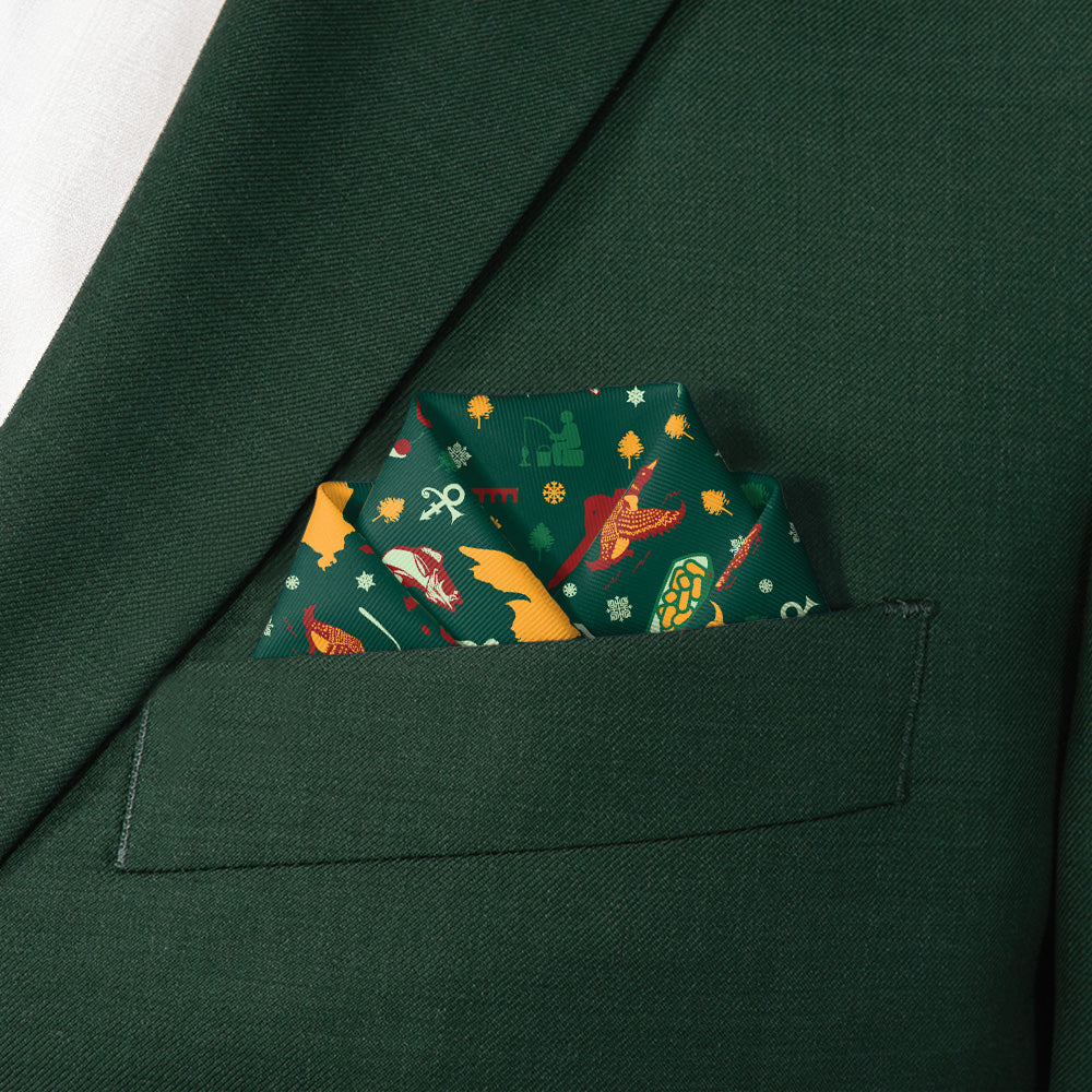 Minnesota State Heritage Pocket Square - Scalloped Fold - Knotty Tie Co.