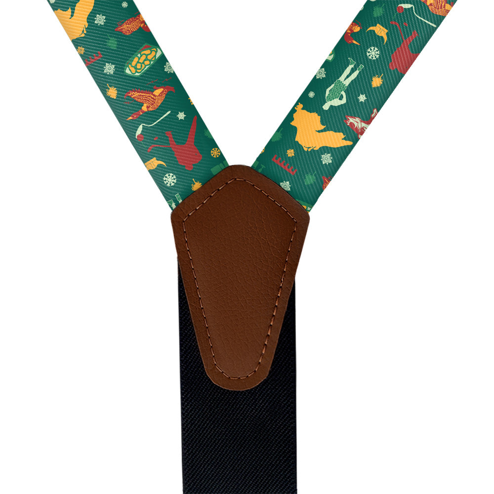 Minnesota State Heritage Suspenders - Vegan Leather Y-Back - Knotty Tie Co.