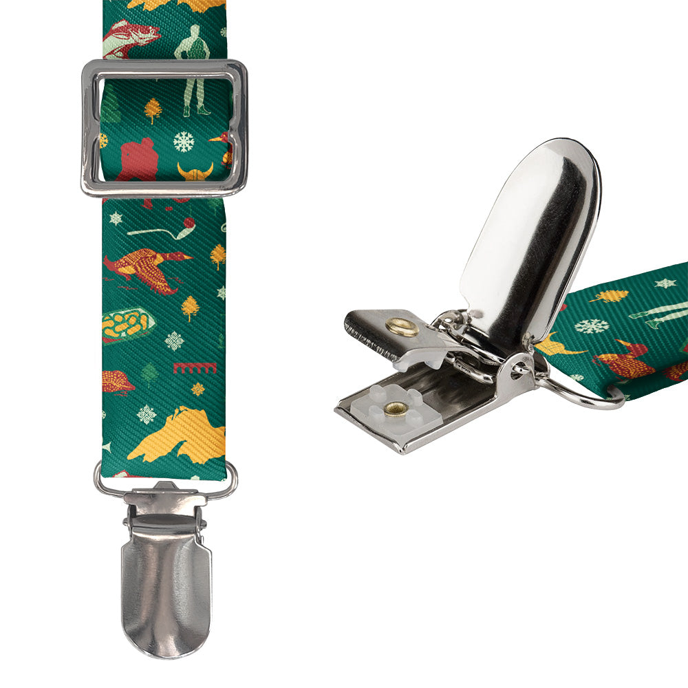 Minnesota State Heritage Suspenders - Hardware and Strap - Knotty Tie Co.