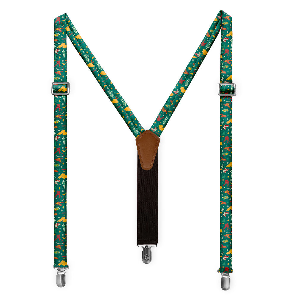 Minnesota State Heritage Suspenders - Full Front View - Knotty Tie Co.