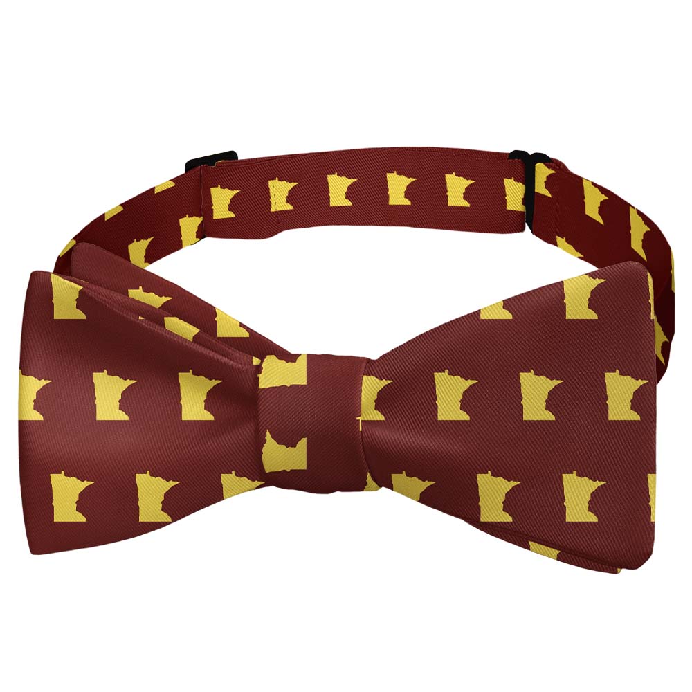 Minnesota State Outline Bow Tie - Self Tie Bow Tie - Knotty Tie Co.